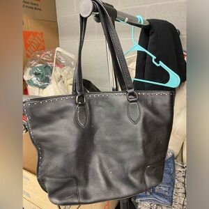 Rebecca Minkoff black studded handbag